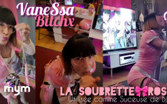 VaneSsa BiTCHx: Das rosa zimmermädchen als schwanzlutscher benutzt. Erwischt beim spielen mit...