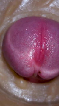Extrême, Gros Plan! Une Grosse Dose De Sperme Se Fait Injecter Un Jouet De Chatte, Caméra 4K