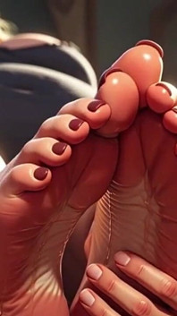 Submissive Guy Devoted to Sweaty Feet of Huge BBW