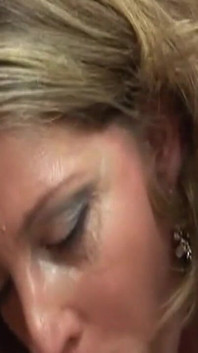 Mature Blonde MILF Gets Pounded Deep and Facialized