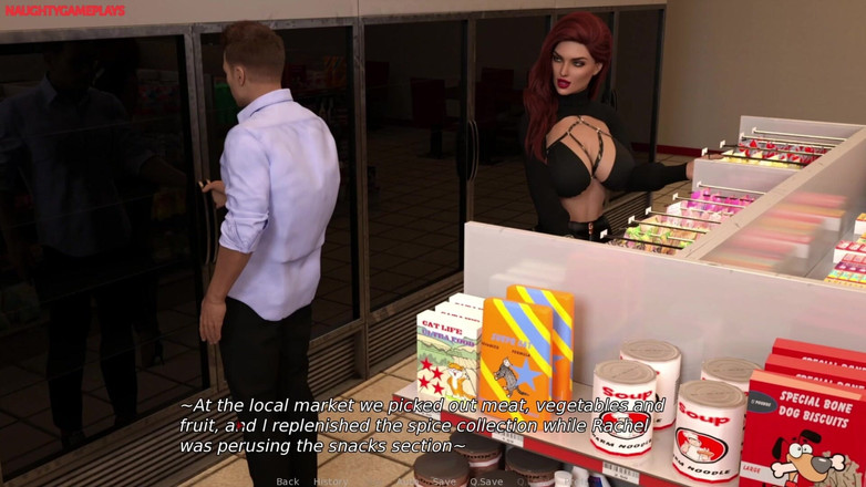 Naughty gameplays: Milfylicious #10 - blond slampa knullas i badrummet, två sexiga MILFs - 3D porrspel