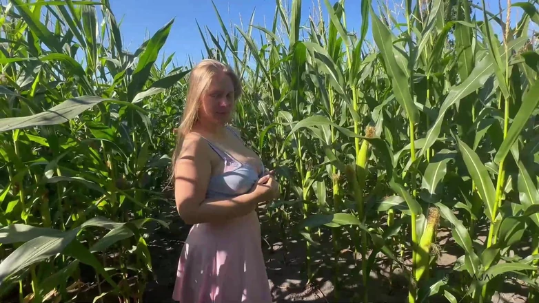 Maja Meer: Unallowed Anal Adventure in a Cornfield - Too Sweet to Stay...