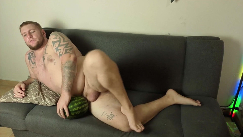 Jimbob Star GAY: Jimbob neukt een watermeloen - Foodie Friday