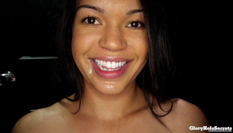 Glory Hole Secrets: Emily Mena Sucks 17 Loads Out Ff the Gloryhole