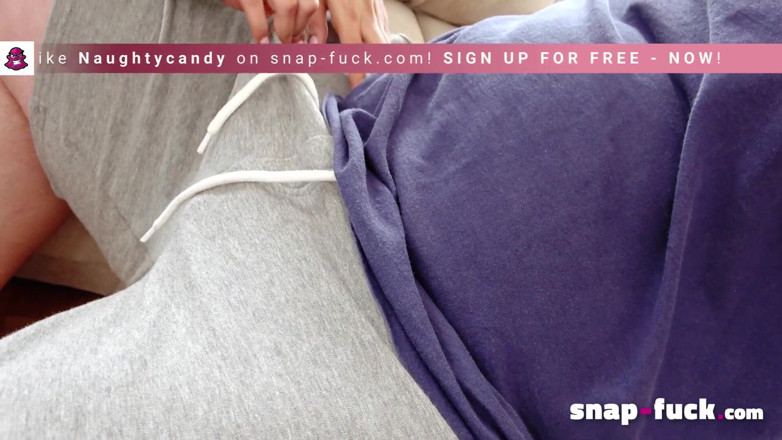 Snap Fuck: Candy menjadi nakal semasa pertemuan seks dubur! Kongkek Snap