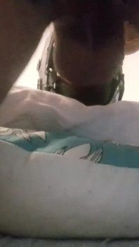 Laura hogtied and hooded with a lip open mouth gag has her throat fucked for 15 minutes