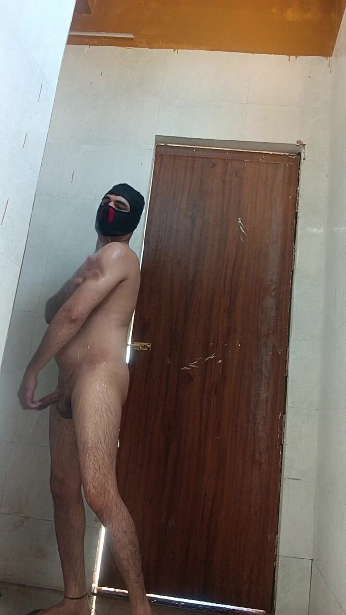 Desi shikha: Sexy garoto tomando banho no chuveiro e masturbação