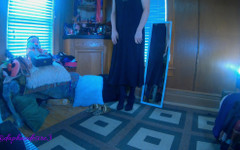 Daphne Practices Walking in High Heels and Cums for You thumbnail