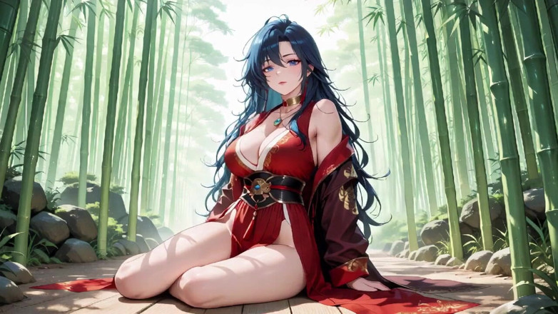 Tay Swift X: Blue-haired Samurai! Service in the Bamboo Grove. What Secrets Hide...