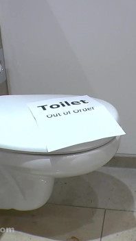 Toilet niet in orde