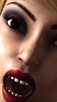 Monstruo extraterrestre se folla duro a una rubia sexy y caliente en la mazmorra oscura