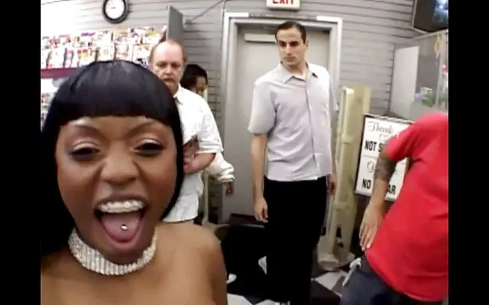 Black Sinner: Sexy ebony teen hardly fucked!