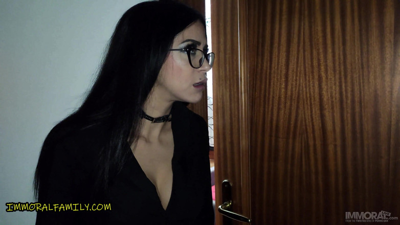 Immoral Family: Pervert stepson &amp; buddy creampie crazy rimming stepmom