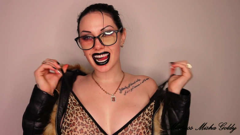 Goddess Misha Goldy: Kick your balls for my perfect lips