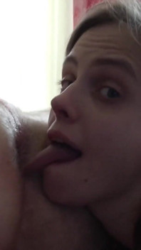 Her Tongue in My Asshole, Then I Fuck Her Face and Cum in Mouth