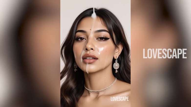Lovescape: Prsatá Desi MILF obsluhuje pokoj plný mužů