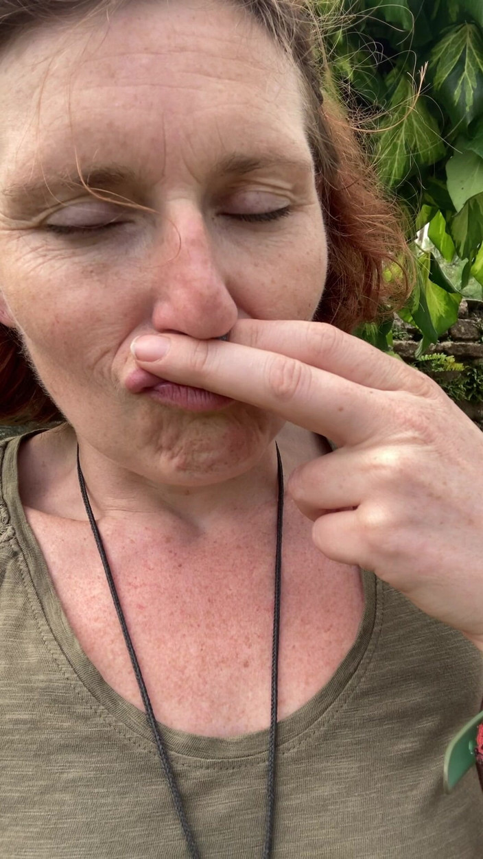 MistressWriggler: Smelling My Stinky Pussy Fingers in a Secluded Garden, Not...