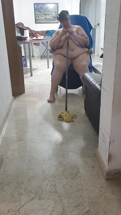 CoolMarina: Palmira Gordi. Fat Nympho Entertains Herself by Pleasing Her Pussy