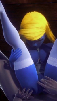 Gargamel smurfing smurfette: nhái smurf