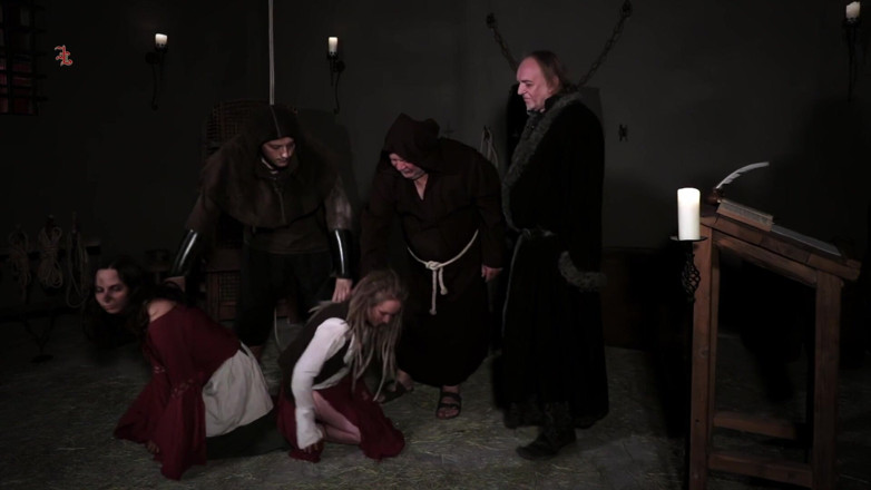 Inquisition and prison world: Hexenfest Two Maids Naked in Court to Be Punished