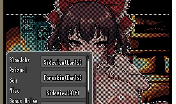 NSFWOtaku: Hentai Game - Touhou Reimu Pixel Hentai Sex Animation