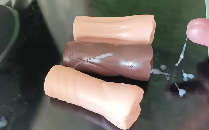 HDBCock: Watch me fuck 3 fleshlights one after another