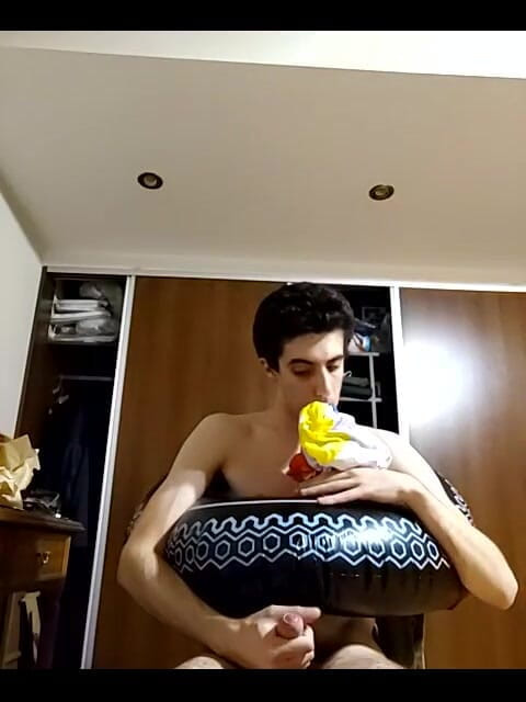 Floatie Boy: Watch Me Blowing up Inflatables and Playing with Them Until...