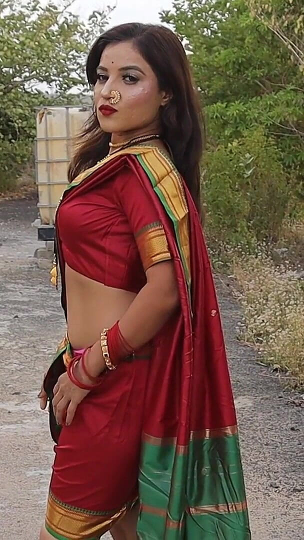 New Bride Look Stripping and Teasing (Marathi queen)