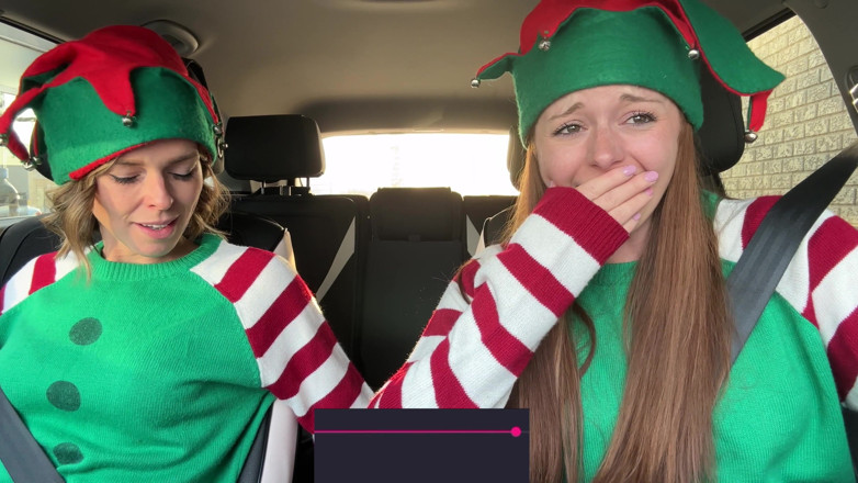 Serenity Cox: Peri terangsang muncrat di drive thru dengan vibrator remote yang...