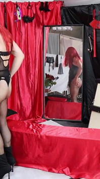 Sissy Teased by Mistress's Strapon