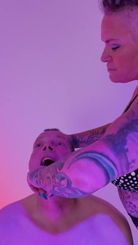 Tall Blond Trans Domina First Try Out