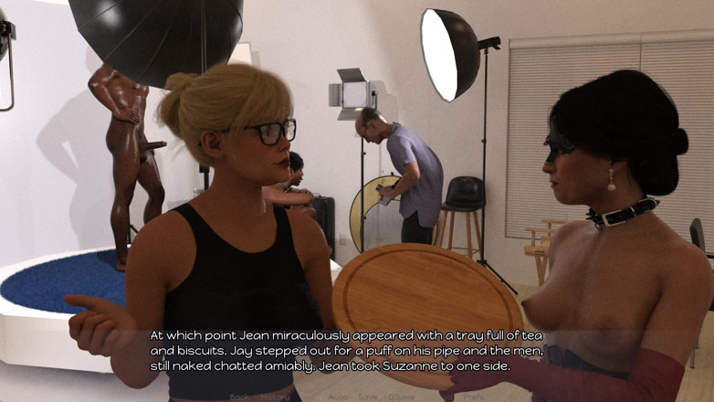 Dirty GamesXxX: Les trois panneaux : un cocu regarde sa femme faire du...