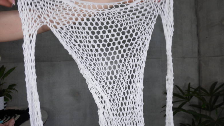 Luna Lovekiss: Free Lingerie Try-on, Trying on Bodystockings, Fishnets