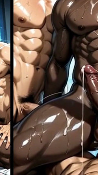 Una Linea Di Uomini Sposati Mi Scopano Il Culo in Questa Orgia Folle. Animazione Yaoi Hentai.