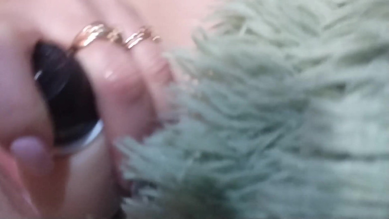 ChiksMira: Amateur blonde sucking and fucking a big dildo