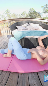Busty MILF Angelica Amore Enjoys Nude Yoga Outdoors