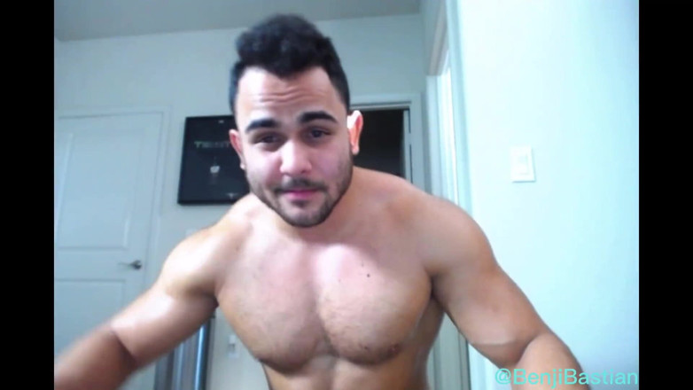 Benji Bastian: Straight College Jock Shows off and Jerks His Big Cock