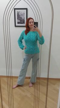 I Knitted Myself a Top and a Sweater, Bragging 3