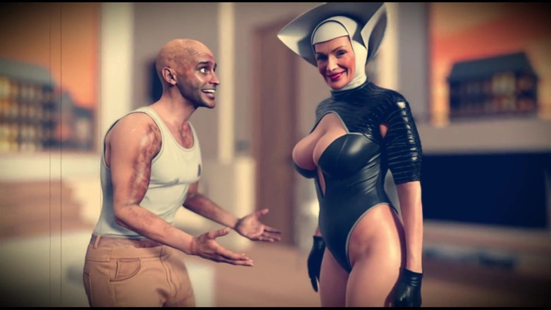 Denis animation: Old 70 Yo Nun and Ritch Man