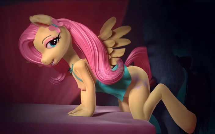 Velvixian 3 Furry: My Little Pony - Fluttershy (bez zvuku) (chlupatý sex)