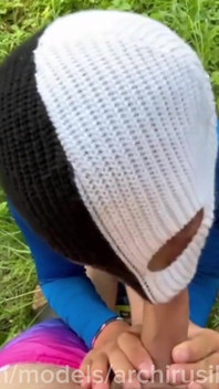 Fucked an Accidental Stepson on the Grass Without a Saddle, Until the Cum Was Hot