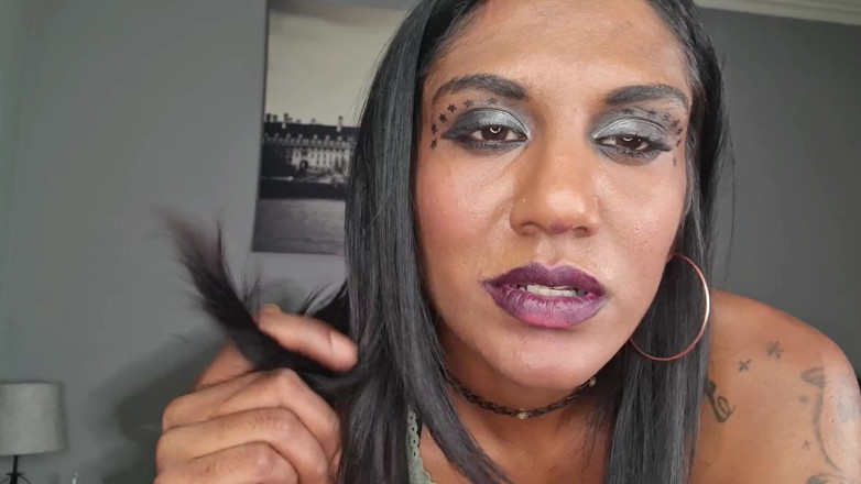 domslutfucker: Worthless Indian Slut Humiliates Herself, Dirty Talk Cum on Her...