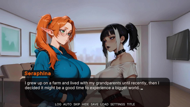 Dirty GamesXxX Trans: Seraphina的生活：大鸡巴和大奶子性感的精灵女孩在大城市 - 第1集