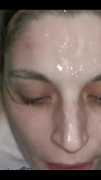 Sloppy Blowjob and Cum Covered Face