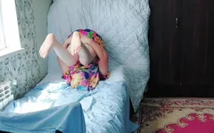 Big White Sissy Ass Crossdresser Slut Twink Gay Fem Boy Flowered Sexy Dress