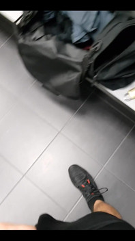 At the gym locker room