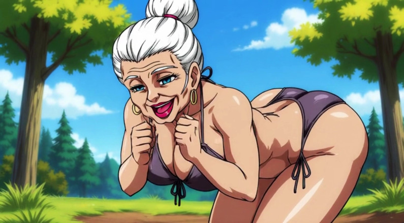 AI Porn: Ai chicas escote al aire libre se burlan de