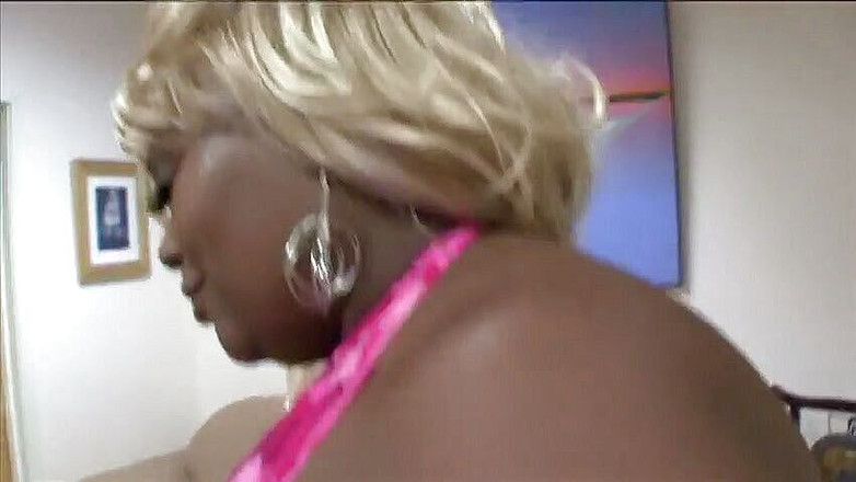 Hot and Wet: Big black girl strokes long dong with her friend