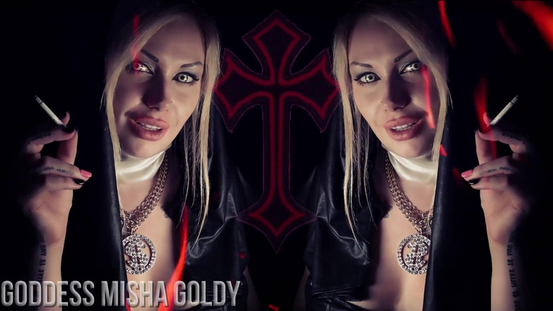 Goddess Misha Goldy: You will be in hell if I'm your reason to...