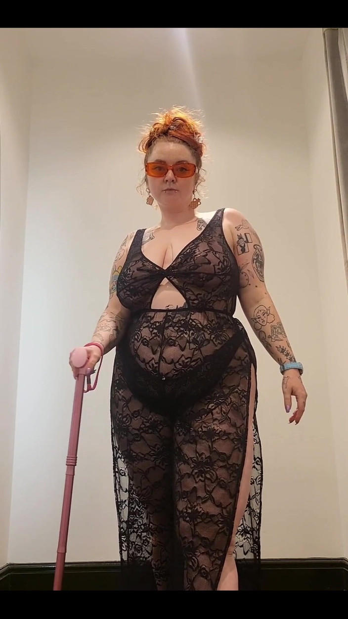 Bunny Royle: Me and My Cute New Pink Walking Stick.